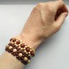 Náramky z dřevěných korálků * Wooden bead bracelets