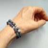 Náramek kyanit-achát-křišťál * Bracelet from kyanite, agate and crystal