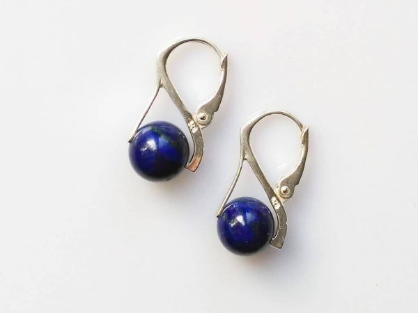 Náušnice lapis lazuli, stříbrné * Lapis lazuli earrings, silver