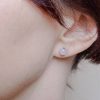 Náušnice růženín puzety * Rose Quartz stud earrings