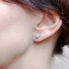 Náušnice amazonit puzety * Amazonite stud earrings