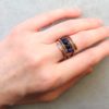 Prsten měděný s lapisem lazuli * Copper ring with Lapis Lazuli