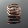 Měděný prsten s labradoritem * Copper ring with Labradorite
