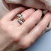 Měděný prsten s měsíčním kamenem * Copper ring with Moonstone beads