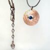 Měděný přívěsek s lapisem lazuli - vydra * Copper pendant with Lapis Lazuli bead- otter