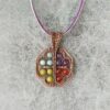 Měděný náhrdelník ametyst, amazonit, karneol, jadeit * Copper necklace with Amethyst, Amazonite, Carnelian and Jade