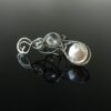 Záušnice s říční perlou a křišťálem * Ear cuff with Freshwater pearl and Crystal Quartz