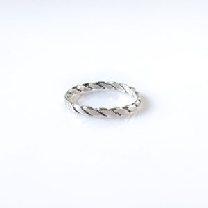 Stříbrný prsten kroucený, stříbro Ag 925 * Twisted silver ring
