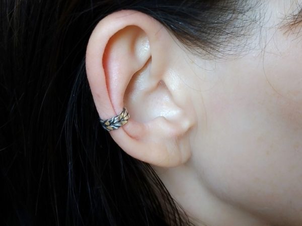 Záušnice stříbrná "klásek" malá * Spikelet silver ear cuff, small size