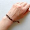 Náramek z mědi s korálky turmalinu * Copper bracelet with Tourmaline beads