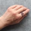 Prsten s rubínem z chirurgické oceli * Ruby ring from surgical steel