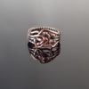 Měděný prsten proplétaný osm kapek * Copper ring interlaced with eight drops