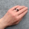 Prsten měděný s obsidiánem vločkovým * Snowflake Obsidian Copper ring