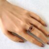 Měděný prsten se záhnědou * Copper ring with Smoky Quartz