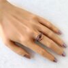 Měděný prsten se záhnědou * Copper ring with Smoky Quartz