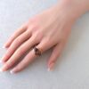 Měděný prsten se záhnědou * Copper ring with Smoky Quartz