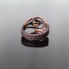 Měděný prsten se záhnědou * Copper ring with Smoky Quartz