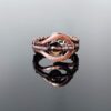 Měděný prsten se záhnědou * Copper ring with Smoky Quartz
