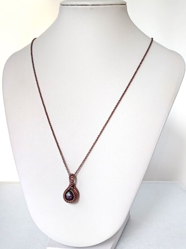 Měděný přívěsek s rubínem v zoisitu * Copper pendant with Ruby Zoisite