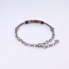 Náramek z chirurgické oceli s korálky turmalinu * Surgical steel bracelet with Tourmaline beads