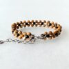 Náramek jaspis obrázkový a onyx * Bracelet from picture jasper and onyx