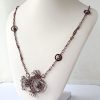 Měděný náhrdelník Rybka s jaspisem a angelitem * Copper necklace Fish with jasper and angelite