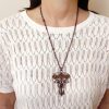 Měděný náhrdelník s achátovými korálky * Copper necklace with Agate beads
