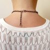 Měděný náhrdelník s achátovými korálky * Copper necklace with Agate beads