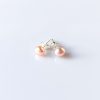 Perlové náušnice světle růžové, stříbrné * Light rose pearl stud earrings, silver