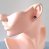 Perlové náušnice tmavé, stříbrné * Dark pearl stud earrings, silver