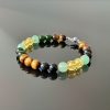 Náramek na přání jadeit-obsidián-tygří oko-citrín-aventurín * Custom bracelet from Jade, Obsidian, Tiger's eye, Citrine and Aventurine