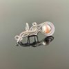 Záušnice se světle růžovou perlou * Ear Cuff with light rose Freshwater pearl