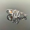 Záušnice se světle růžovou perlou * Ear Cuff with light rose Freshwater pearl