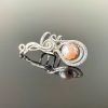 Záušnice se světle růžovou perlou * Ear Cuff with light rose Freshwater pearl